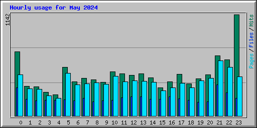 Hourly usage for May 2024